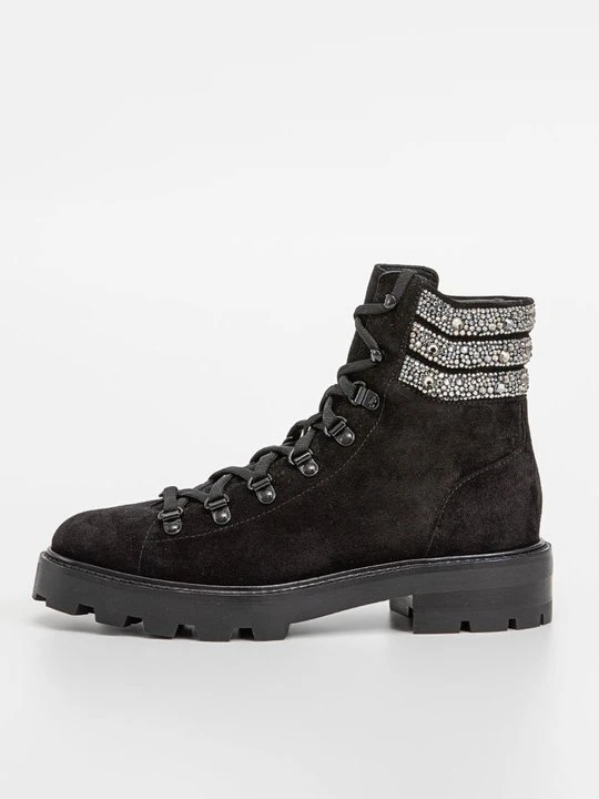 Zdjęcie produktu Botki sznurowane Jimmy Choo czarny