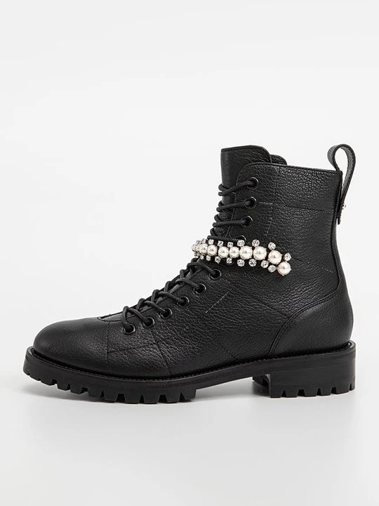 Zdjęcie produktu Botki sznurowane Jimmy Choo czarny