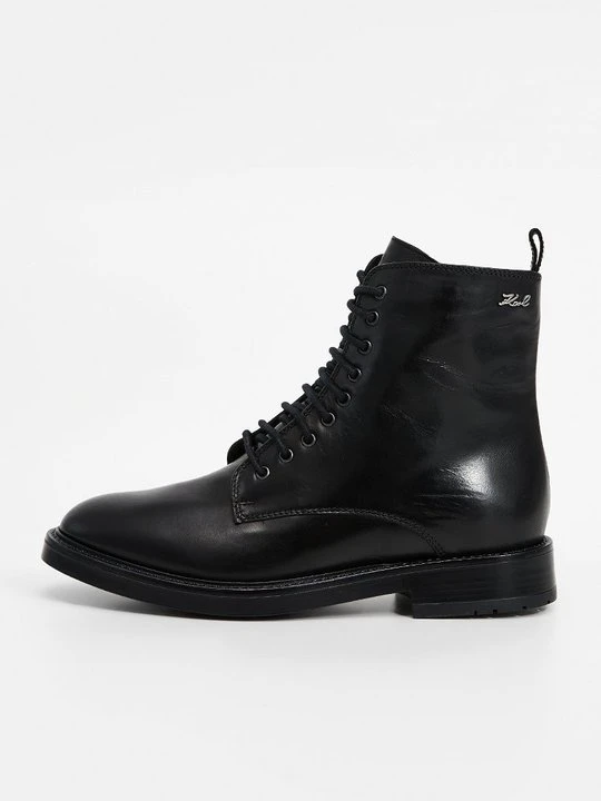 Zdjęcie produktu Botki sznurowane KARL LAGERFELD czarny