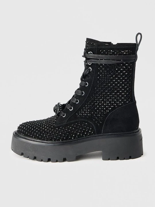 Zdjęcie produktu Botki sznurowane Kurt Geiger czarny