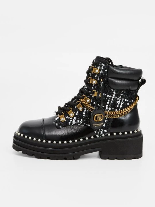 Zdjęcie produktu Botki sznurowane Kurt Geiger czarny