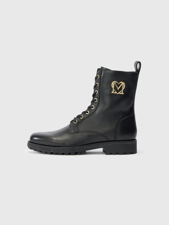 Zdjęcie produktu Botki sznurowane LOVE MOSCHINO czarny