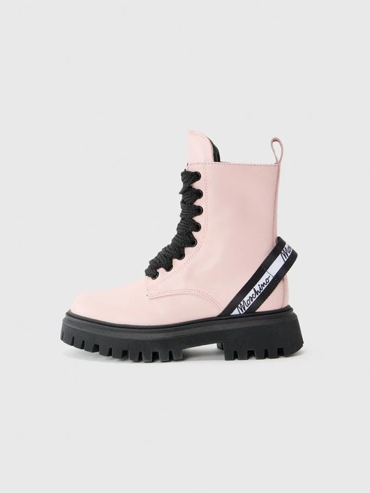 Zdjęcie produktu Botki sznurowane MOSCHINO różowy