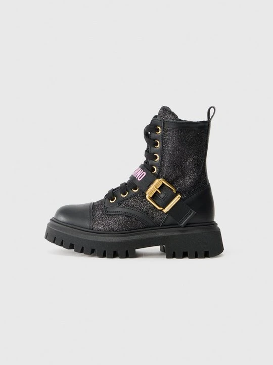 Zdjęcie produktu Botki sznurowane MOSCHINO czarny