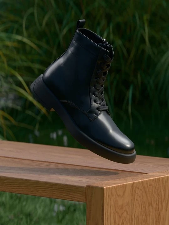 Zdjęcie produktu Botki sznurowane Pier One By Zalando czarny