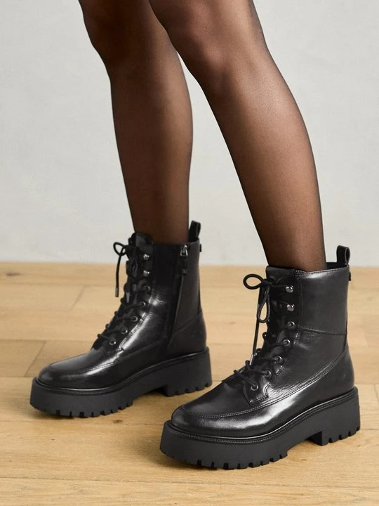 Zdjęcie produktu Botki sznurowane Sam Edelman czarny