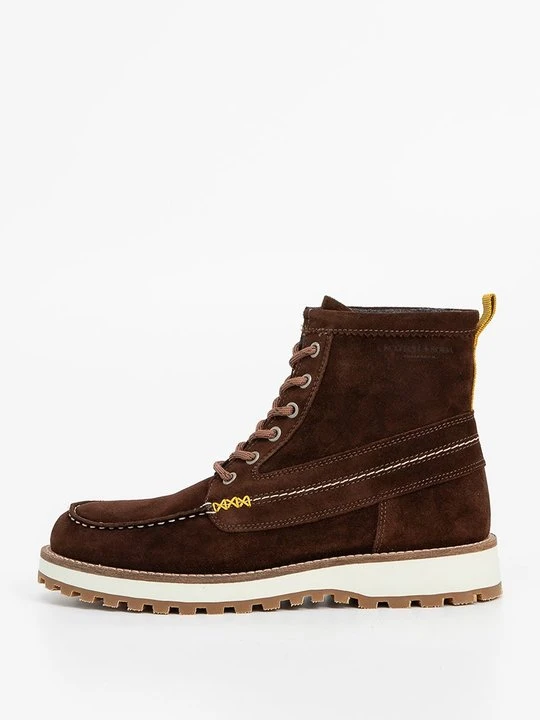 Zdjęcie produktu Botki sznurowane Scotch & Soda koniakowy