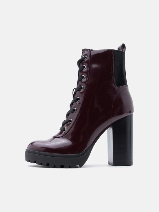 Zdjęcie produktu Botki sznurowane Steve Madden bordowy