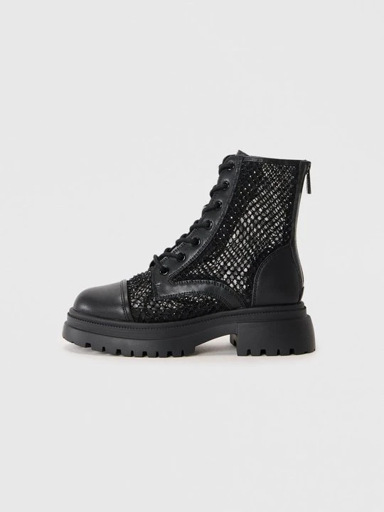 Zdjęcie produktu Botki sznurowane Steve Madden czarny