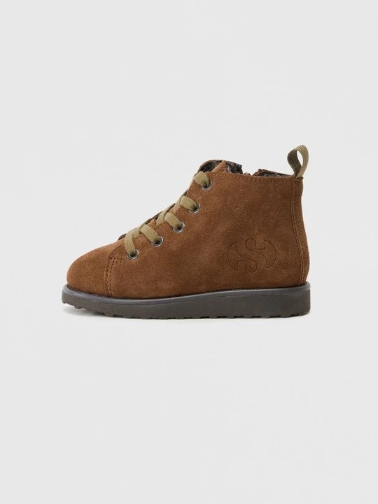 Zdjęcie produktu Botki sznurowane Superga brązowy