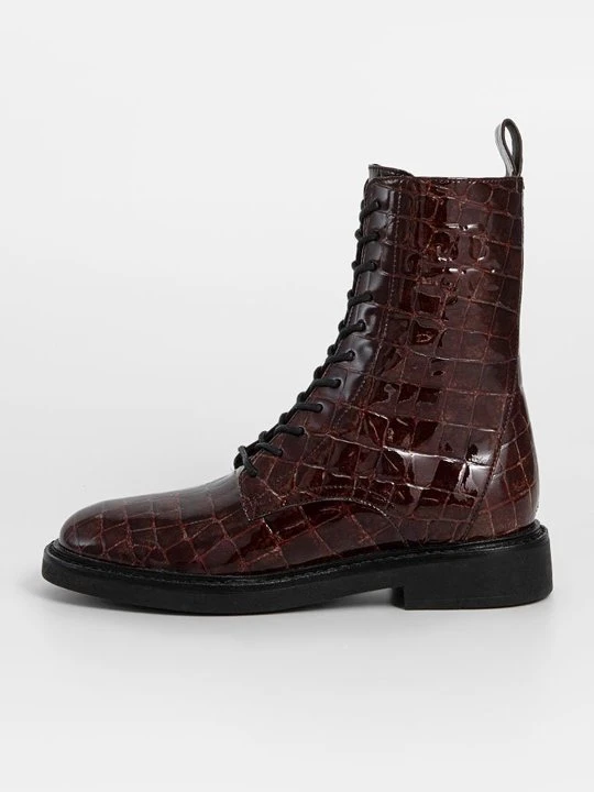 Zdjęcie produktu Botki sznurowane Tory Burch brązowy