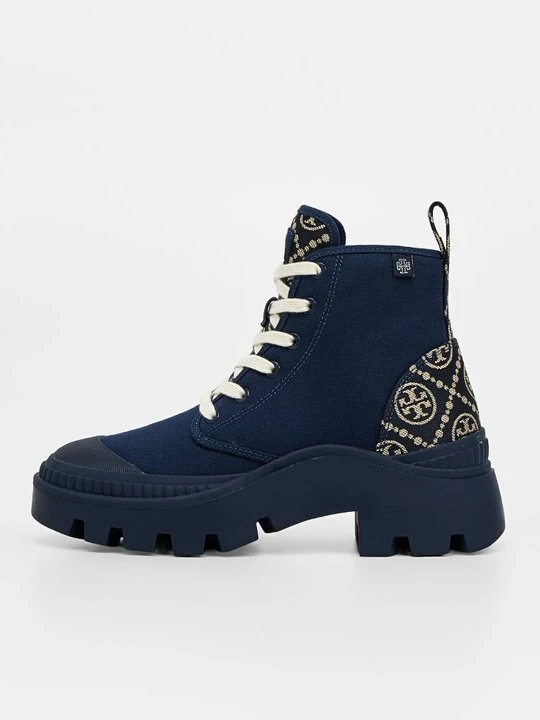 Zdjęcie produktu Botki sznurowane Tory Burch niebieski