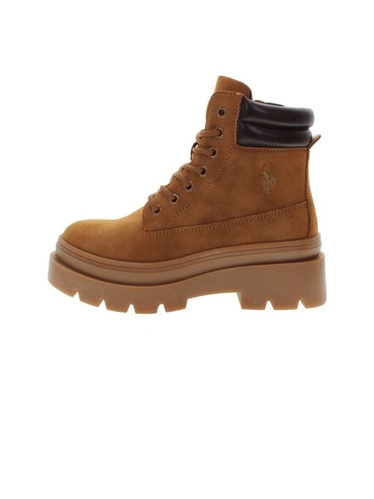Zdjęcie produktu Botki sznurowane U.S. POLO ASSN. jasny brąz
