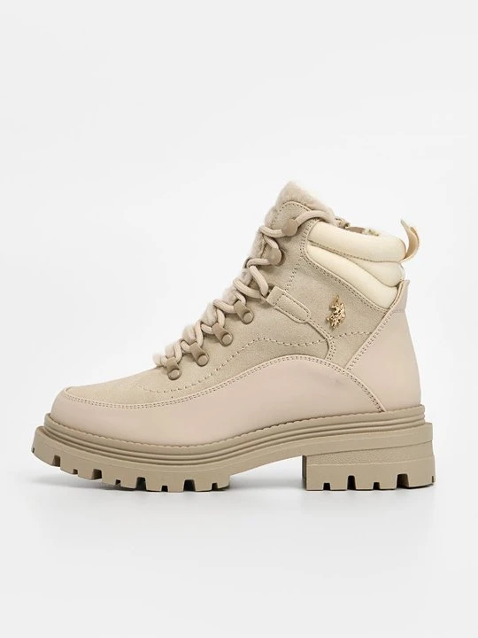 Zdjęcie produktu Botki sznurowane U.S. POLO ASSN. beżowy