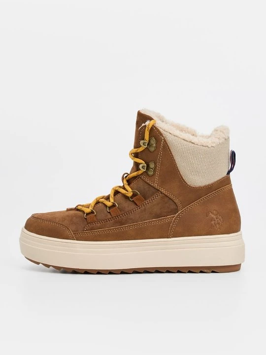 Zdjęcie produktu Botki sznurowane U.S. POLO ASSN. mleczny