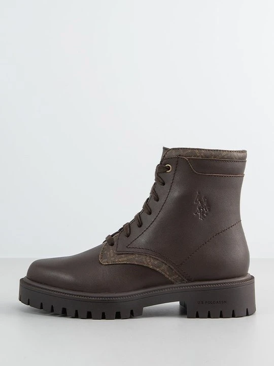 Zdjęcie produktu Botki sznurowane U.S. POLO ASSN. ciemnobrązowy