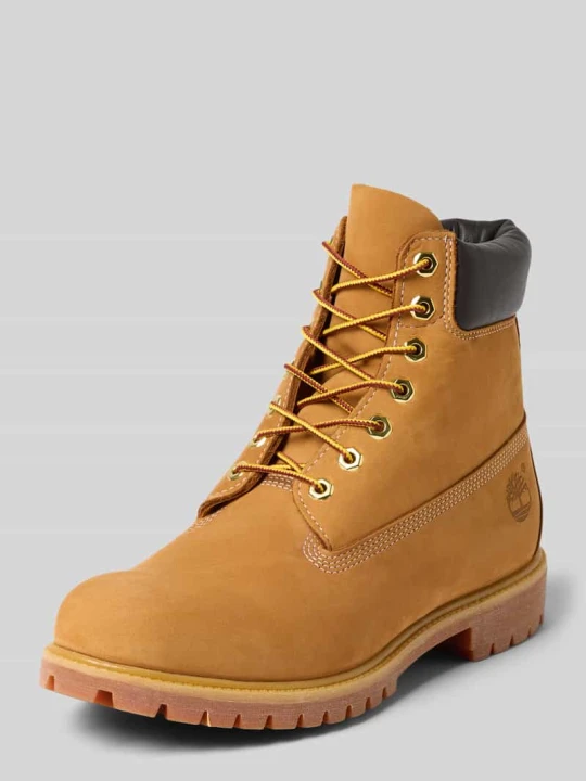 Zdjęcie produktu Botki sznurowane z naturalnej skóry Timberland Piaskowy