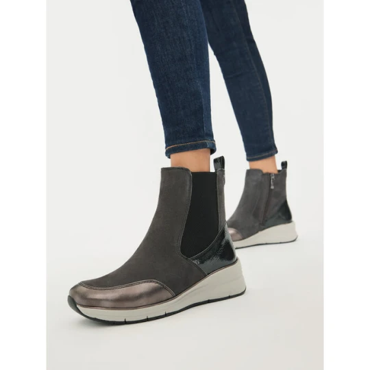 Zdjęcie produktu Botki Tamaris 1-25448-43 Szary
