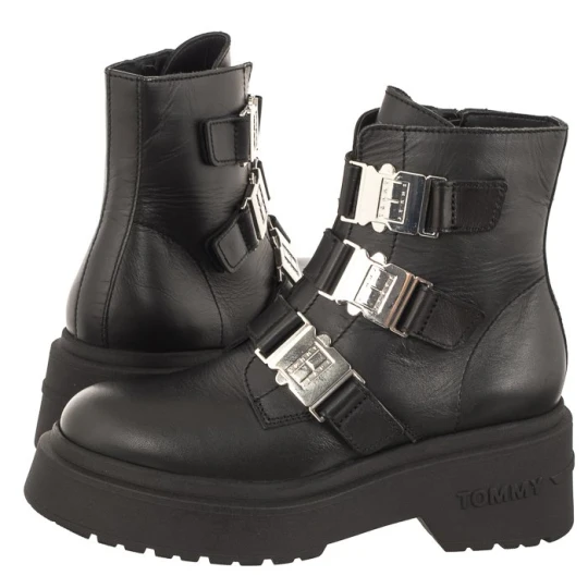 Zdjęcie produktu Botki Tjw Chunky Boot Hardware Black EN0EN02443 BDS (TH887-a) Tommy Hilfiger