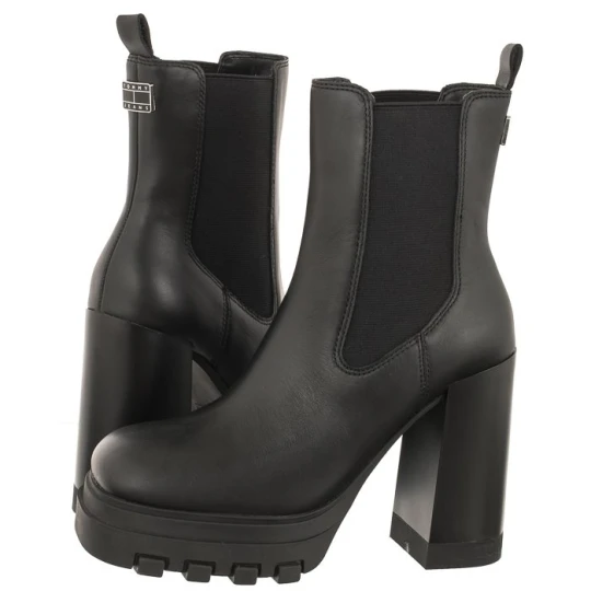 Zdjęcie produktu Botki Tjw High Heel Chelsea Black EN0EN02306 BDS (TH860-a) Tommy Hilfiger