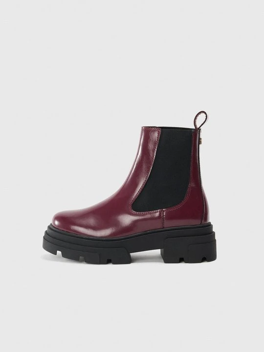 Zdjęcie produktu Botki Tommy Hilfiger bordowy