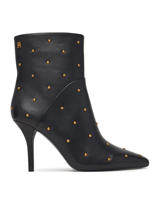 Zdjęcie produktu Botki Tommy Hilfiger High Heel Ankle Boot With Studs FW0FW09558 Czarny