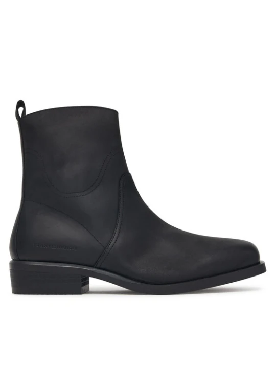 Zdjęcie produktu Botki Tommy Hilfiger Hilfiger Dressy Lth Biker Boot FM0FM06077 Czarny