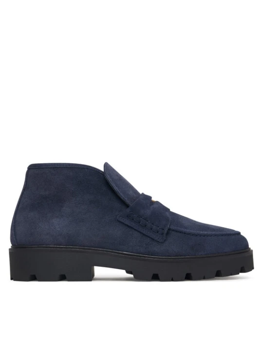 Zdjęcie produktu Botki Tommy Hilfiger Th Enamel Charm Loafer Boot FW0FW09680 Granatowy
