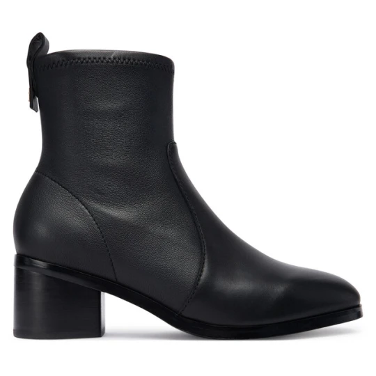 Zdjęcie produktu Botki Tommy Hilfiger Th Stretch Leather Bootie FW0FW08860 Czarny