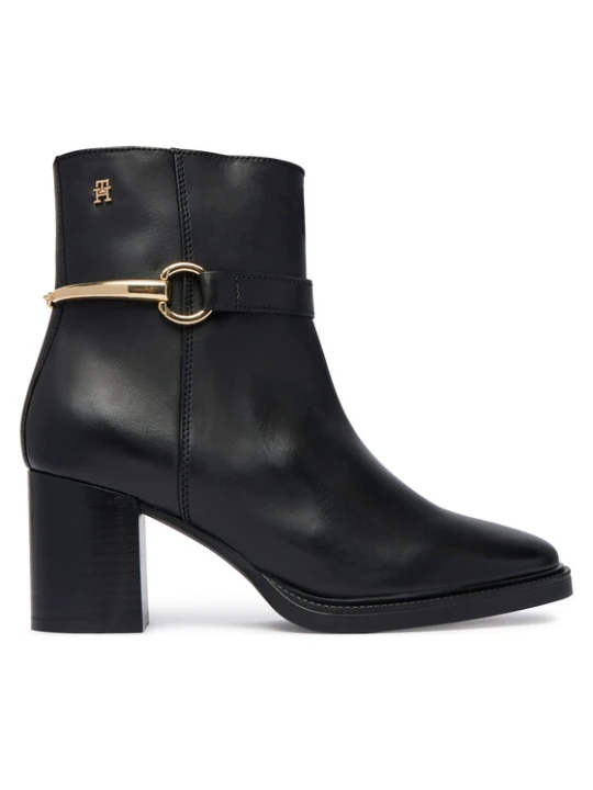 Zdjęcie produktu Botki Tommy Hilfiger TH Stud Heel Riding Ankle Boot FW0FW09552 Czarny