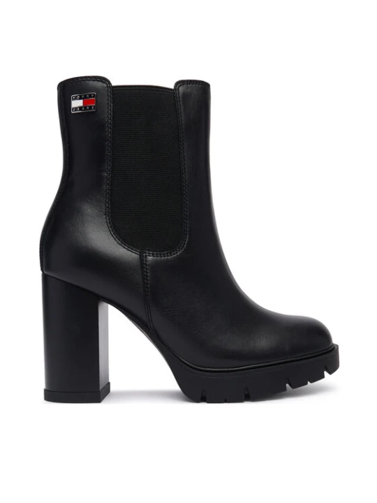 Zdjęcie produktu Botki Tommy Jeans Tjw Chelsea High Heel Boots EN0EN03112 Czarny