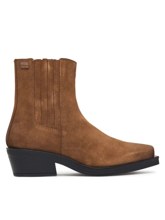 Zdjęcie produktu Botki Tommy Jeans Tjw Suede Cowboy Boots EN0EN03142 Brązowy