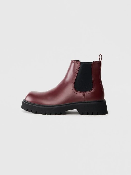 Zdjęcie produktu Botki YOURTURN By Zalando ciemnoczerwony