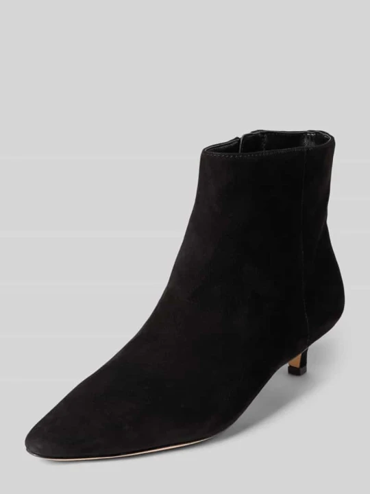 Zdjęcie produktu Botki z niską szpilką Lauren Ralph Lauren Czarny