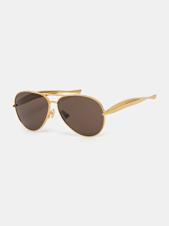 Zdjęcie produktu Bottega Veneta okulary złoty