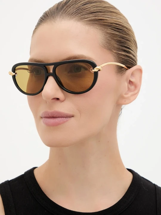 Zdjęcie produktu Bottega Veneta okulary przeciwsłoneczne damskie czarny