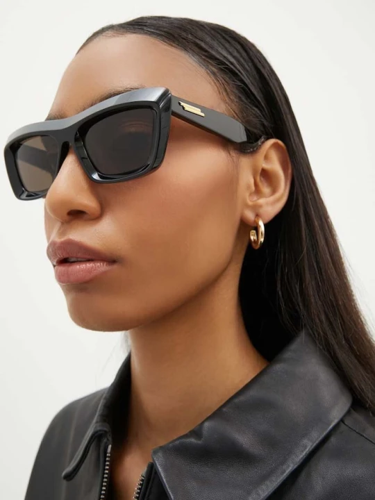 Zdjęcie produktu Bottega Veneta okulary przeciwsłoneczne czarny