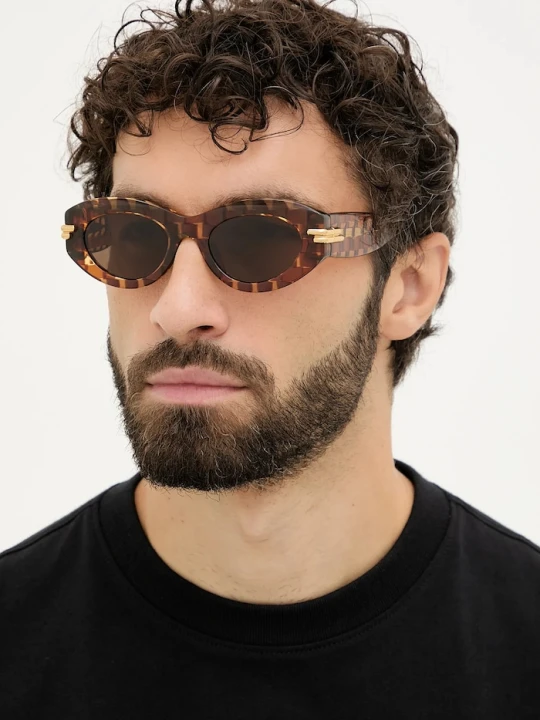 Zdjęcie produktu Bottega Veneta okulary przeciwsłoneczne brązowy