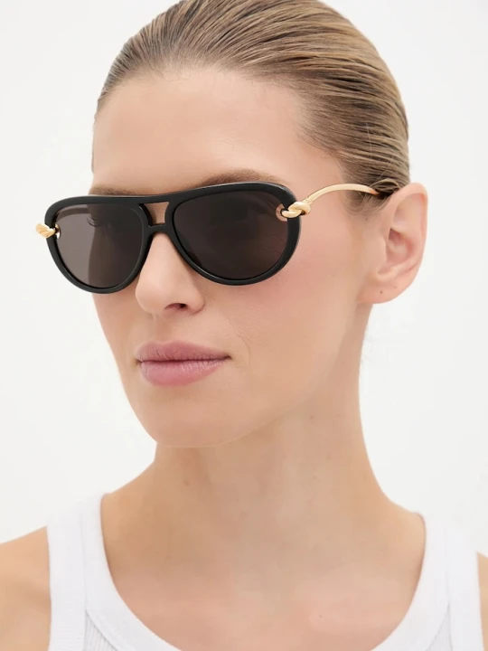Zdjęcie produktu Bottega Veneta okulary przeciwsłoneczne damskie czarny