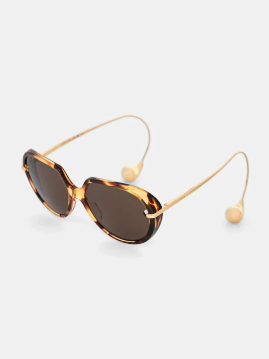 Zdjęcie produktu Bottega Veneta okulary przeciwsłoneczne brązowy