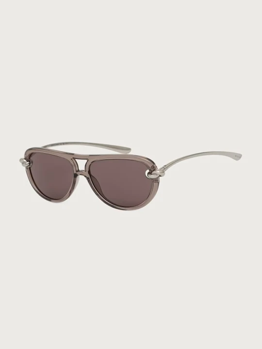 Zdjęcie produktu Bottega Veneta okulary przeciwsłoneczne damskie srebrny