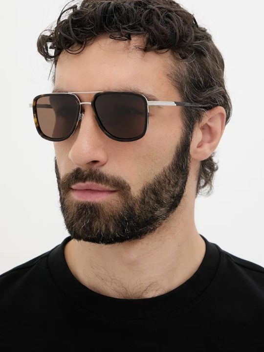 Zdjęcie produktu Bottega Veneta okulary przeciwsłoneczne męskie brązowy