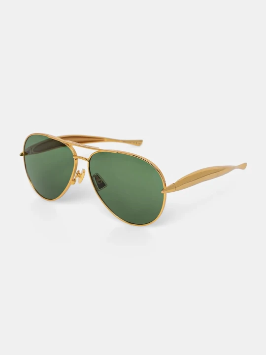 Zdjęcie produktu Bottega Veneta okulary złoty