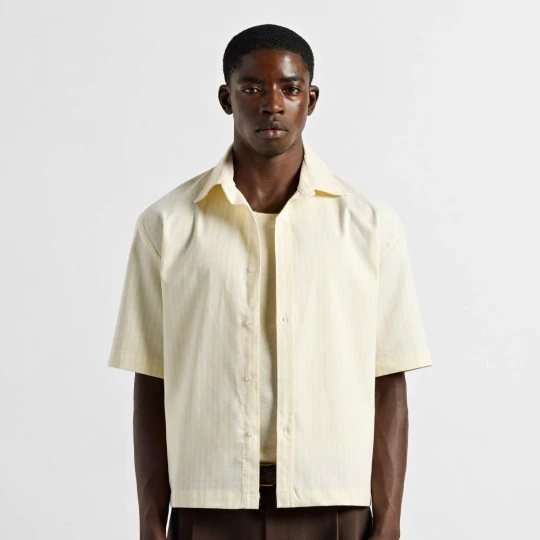 Zdjęcie produktu Boxy Shortsleeve Shirt Burocs żółty