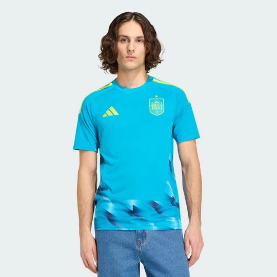 Zdjęcie produktu Bramkarska koszulka domowa Hiszpania 26 Adidas Bold Aqua