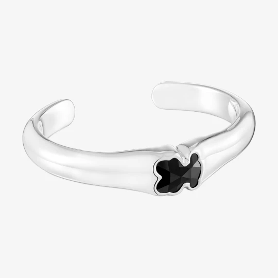 Zdjęcie produktu Bransoleta Ze Srebra Z Motywem Misia 16 Mm Z Onyksu Tous Icon Color - Tous czarny