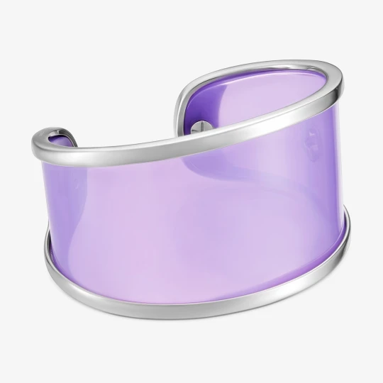 Zdjęcie produktu Bransoleta Ze Stali I Liliowej Żywicy Tous Galaxy - Tous LILAC