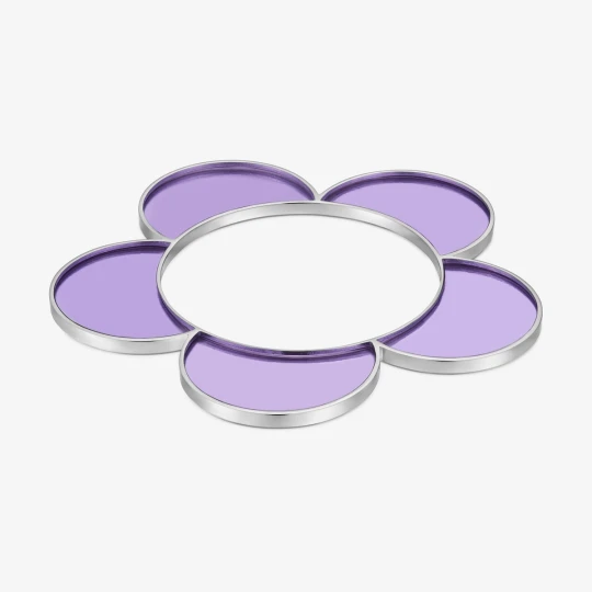 Zdjęcie produktu Bransoleta Ze Stali I Liliowej Żywicy Z Motywem Kwiatu Tous Galaxy - Tous LILAC
