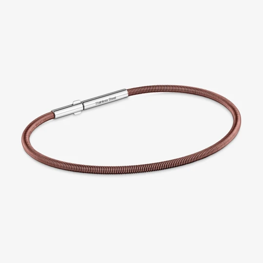 Zdjęcie produktu Bransoletka 2 Mm Ze Stali W Kolorze Brązowym Tous Mesh Tube - Tous
