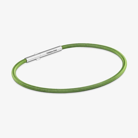 Zdjęcie produktu Bransoletka 2 Mm Ze Stali W Kolorze Zielonym Tous Mesh Tube - Tous